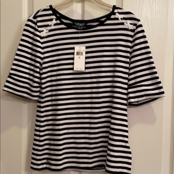 Lauren Ralph Lauren Tops - Lauren Ralph Lauren striped top XL NWT